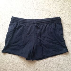 black drawstring shorts